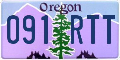 OR license plate 091RTT