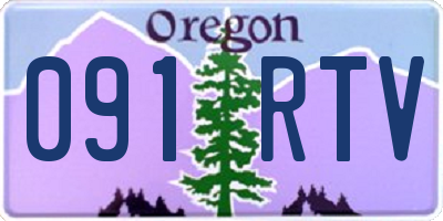 OR license plate 091RTV