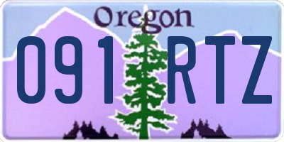 OR license plate 091RTZ