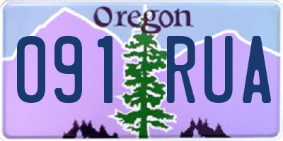 OR license plate 091RUA