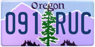 OR license plate 091RUC