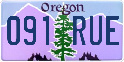 OR license plate 091RUE