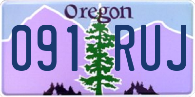 OR license plate 091RUJ
