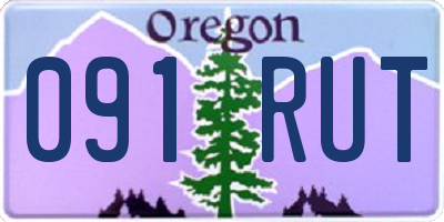 OR license plate 091RUT