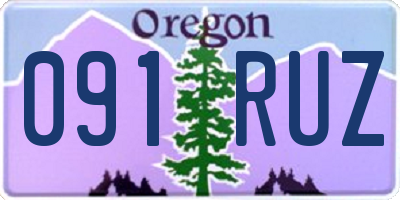 OR license plate 091RUZ
