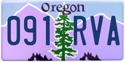 OR license plate 091RVA