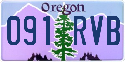 OR license plate 091RVB
