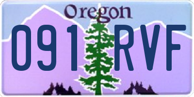 OR license plate 091RVF