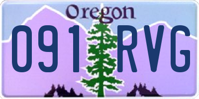 OR license plate 091RVG