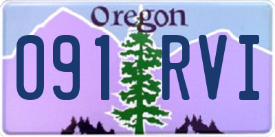 OR license plate 091RVI