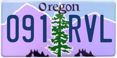 OR license plate 091RVL