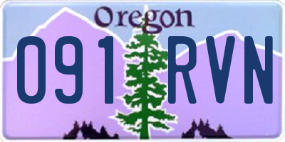 OR license plate 091RVN