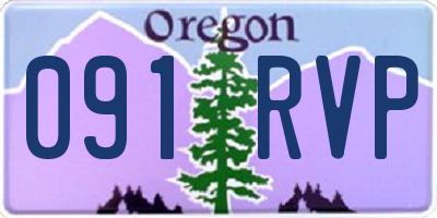 OR license plate 091RVP
