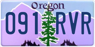 OR license plate 091RVR