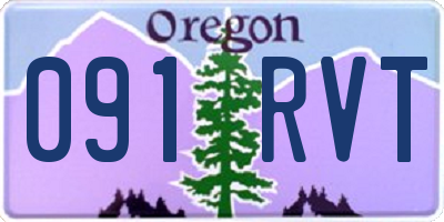 OR license plate 091RVT