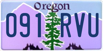 OR license plate 091RVU