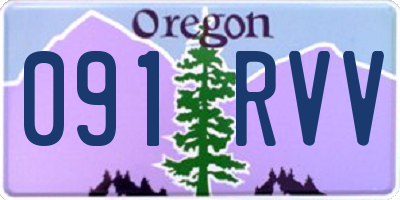 OR license plate 091RVV