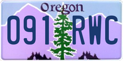 OR license plate 091RWC
