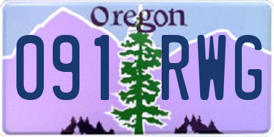 OR license plate 091RWG
