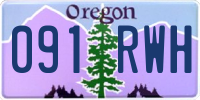 OR license plate 091RWH
