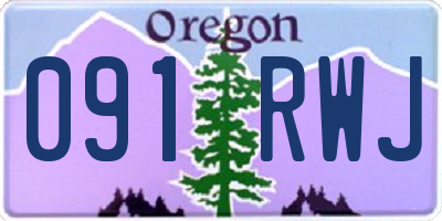 OR license plate 091RWJ