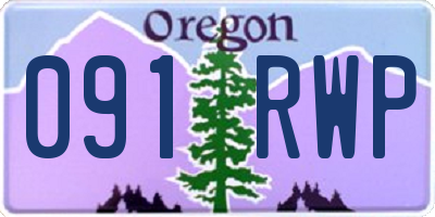 OR license plate 091RWP
