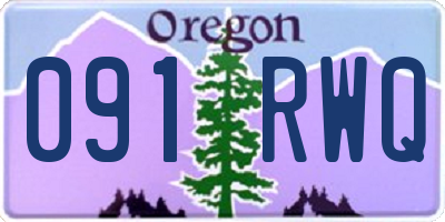 OR license plate 091RWQ