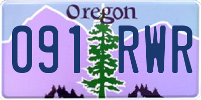 OR license plate 091RWR