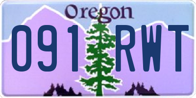 OR license plate 091RWT