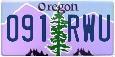 OR license plate 091RWU