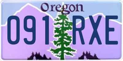 OR license plate 091RXE