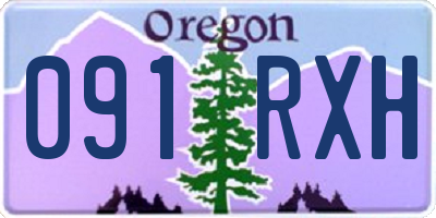 OR license plate 091RXH