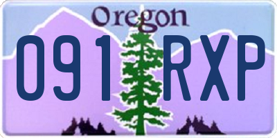 OR license plate 091RXP