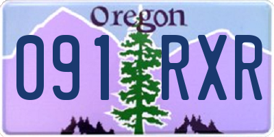 OR license plate 091RXR