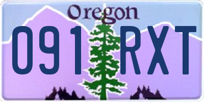 OR license plate 091RXT
