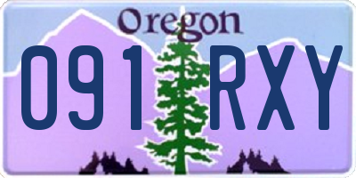OR license plate 091RXY