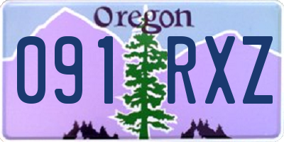 OR license plate 091RXZ