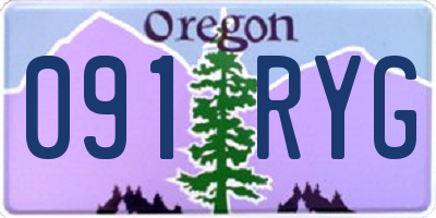 OR license plate 091RYG