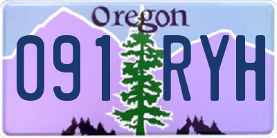 OR license plate 091RYH