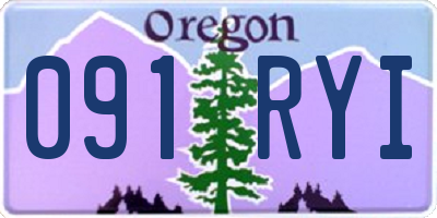 OR license plate 091RYI
