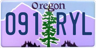 OR license plate 091RYL