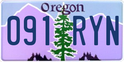 OR license plate 091RYN