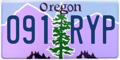OR license plate 091RYP