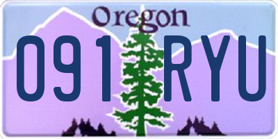 OR license plate 091RYU