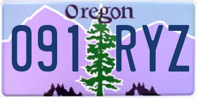 OR license plate 091RYZ