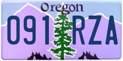 OR license plate 091RZA