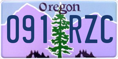 OR license plate 091RZC