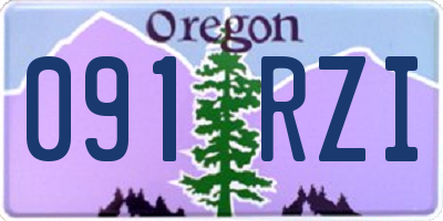 OR license plate 091RZI