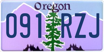 OR license plate 091RZJ