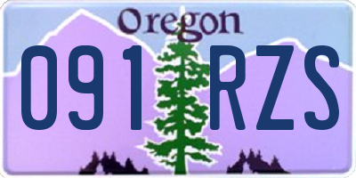 OR license plate 091RZS